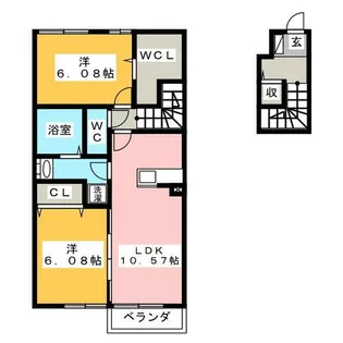 オレンジヒル【2階】の間取り