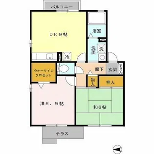エトワールコートA棟【1階】の間取り