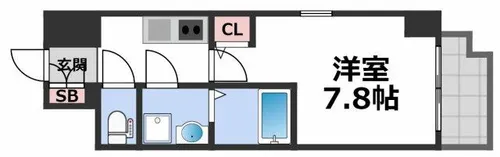 グランカーサ天王寺EAST【11階】の間取り