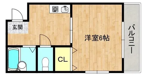 大阪府大阪市旭区高殿7丁目【マンション】の間取り