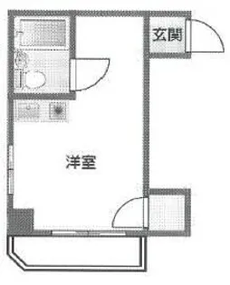 コーポ中島【208号室】の間取り
