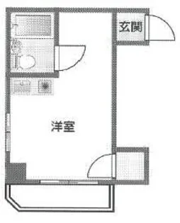 コーポ中島【208号室】の間取り