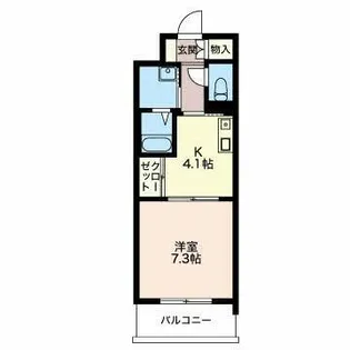 グランドール栄生【3階】の間取り