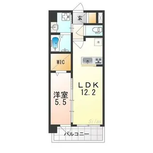 スプランディッド天王寺SOUTH【4階】の間取り