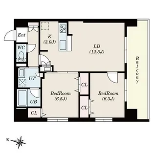 COH RESIDENCE 札幌【12階】の間取り