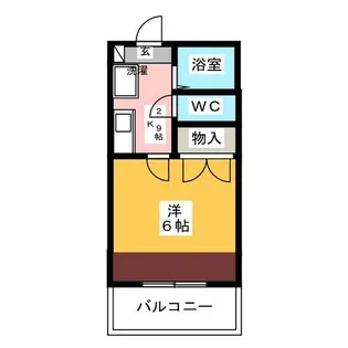 コーポメルベーユ【1階】の間取り