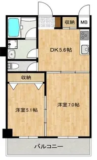 J-PRIDE今里南(ジェイプライド今里南)【5階】の間取り