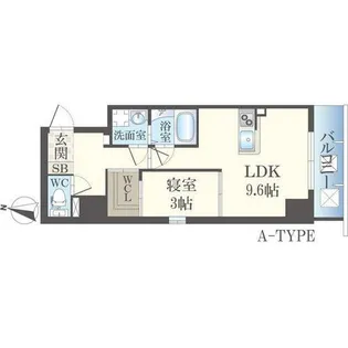 アルカディア茨木中津町【505号室】の間取り