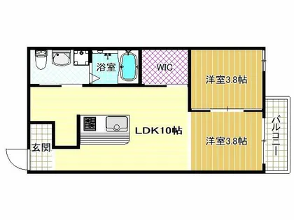STAY THE HOUSE 河内国分【1階】の間取り