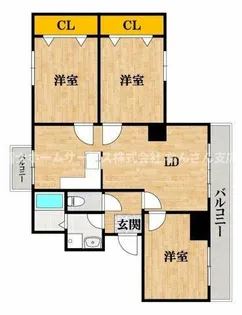 アルボール西道頓堀【5階】の間取り