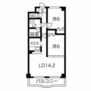 セントレア余野【2階】の間取り