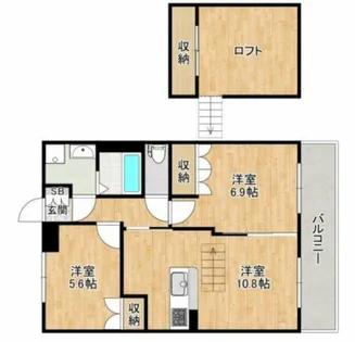 メルヴェール【2階】の間取り