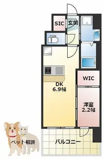 セレニテ十三ミラク【5階】の間取り