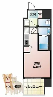 セレニテ十三ミラク【6階】の間取り