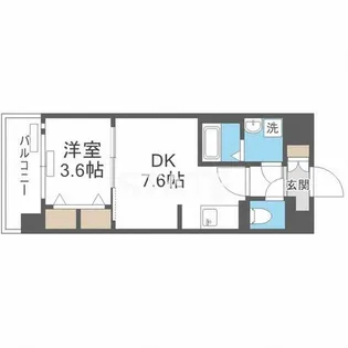 ファステート大阪ベースシティ【8階】の間取り