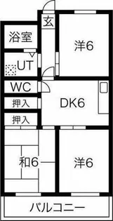グローバル名駅南【5階】の間取り
