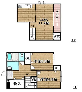 フジパレス辻子【101号室】の間取り