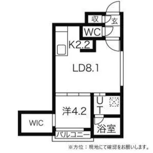 カルグランデ17【4階】の間取り