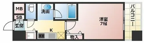 アーデン江坂【8階】の間取り