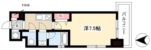 ブランシエスタ東別院【0701号室】の間取り