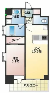 スプランディッド江坂III【10階】の間取り