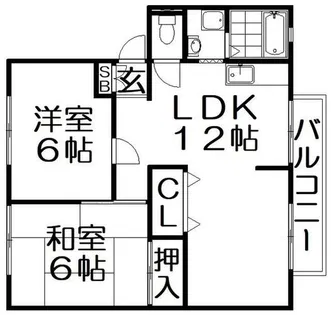 ハイツカトレア B棟【2階】の間取り
