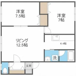 クリスタル510Ⅱ【1階】の間取り