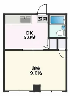 メゾン豊津【3階】の間取り