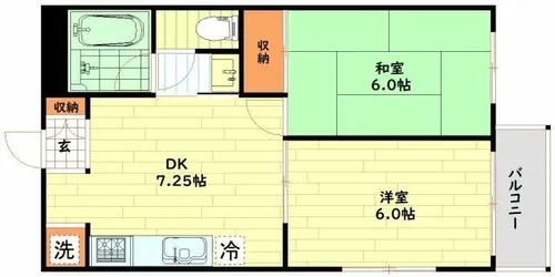 木村ハイツ【2階】の間取り