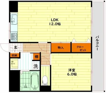 ロベリア弐番館【7階】の間取り