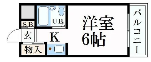 シャトー姫路(旧マヨ姫路)【2階】の間取り