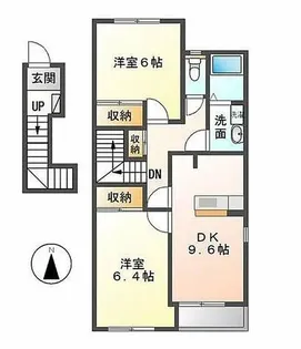 エバープレイス【2階】の間取り