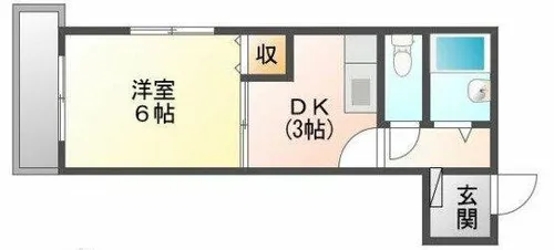 リバーパーク中野【101号室】の間取り
