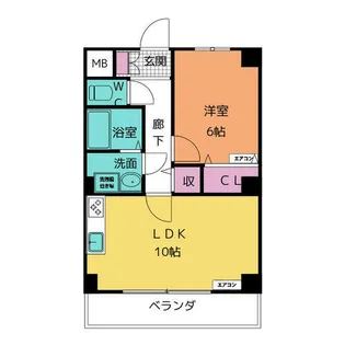 CREAM【4階】の間取り