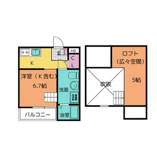 エミューロ【1階】の間取り