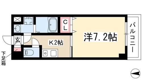 びい6植田【5階】の間取り