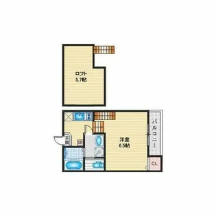 ハーモニーテラス長筬町Ⅲ【2階】の間取り