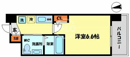 セレニテ福島プリエ【14階】の間取り