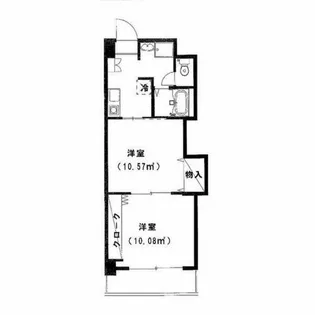 プレステージ名古屋【605号室】の間取り