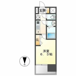 メイクス矢場町【11階】の間取り