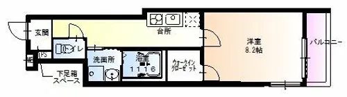 フジパレス東粉浜【2階】の間取り
