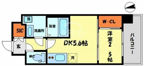 セレニテ福島プリエ【3階】の間取り