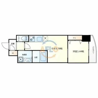 クローバー・グランデ今里【4階】の間取り