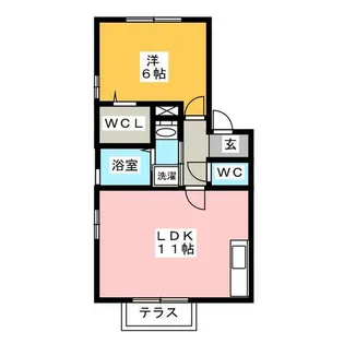 コーポ モア【1階】の間取り