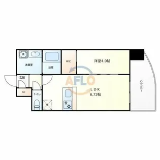 クローバー・グランデ今里【10階】の間取り
