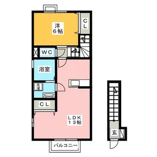 メゾン ヒマワリ【2階】の間取り