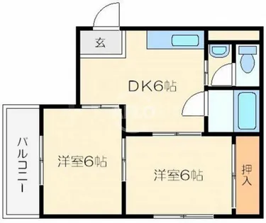 シャンクレール南堀江【10階】の間取り