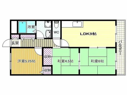 アルカザーレ国分西【2階】の間取り