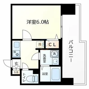 エスリードレジデンス梅田グランゲート【8階】の間取り