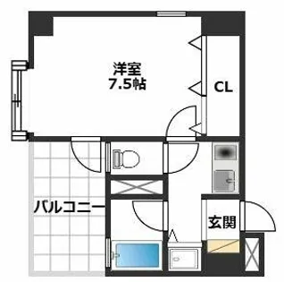 Kステーションプラザ姪浜【3階】の間取り